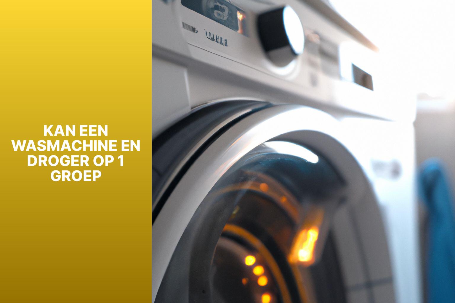 Kan een wasmachine en een droger op 1 groep?