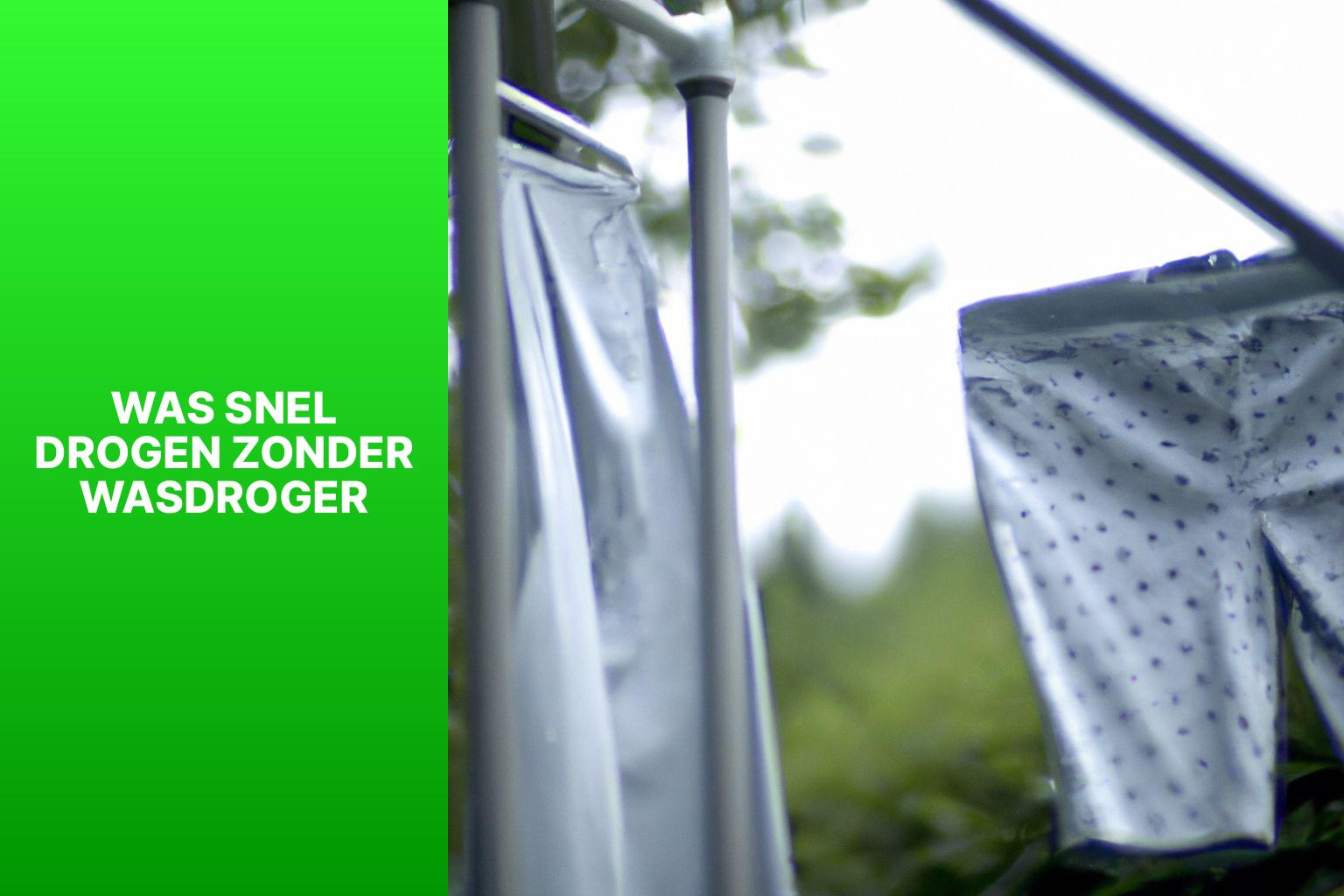 Was snel drogen zonder wasdroger