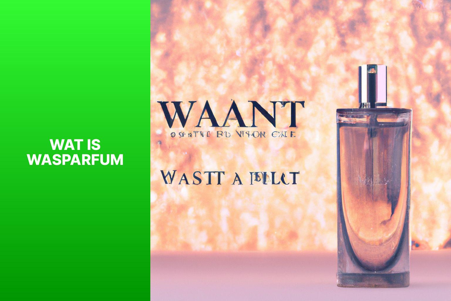 Wat is wasparfum?